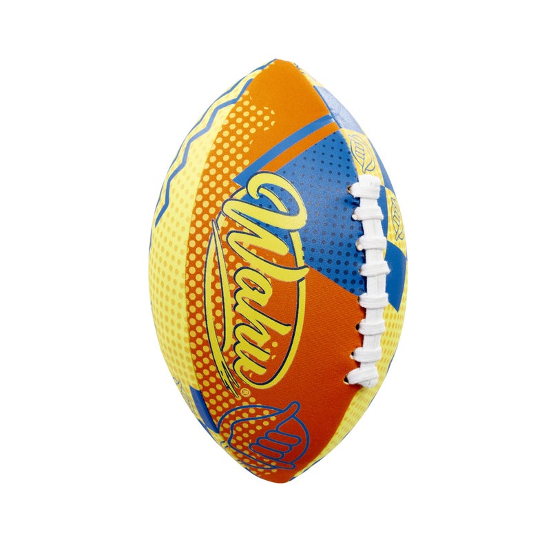 Wahu 100% Waterproof Beach Football with Real Laces for in and Out of Water Play  9"" Outdoor Football for Pool and Beach Games  Orange - Image 3